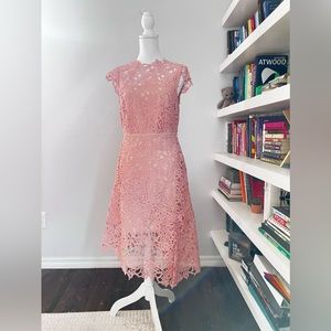 NWOT Reiss Ivana Asymmetric Lace wedding guest Dress size 8